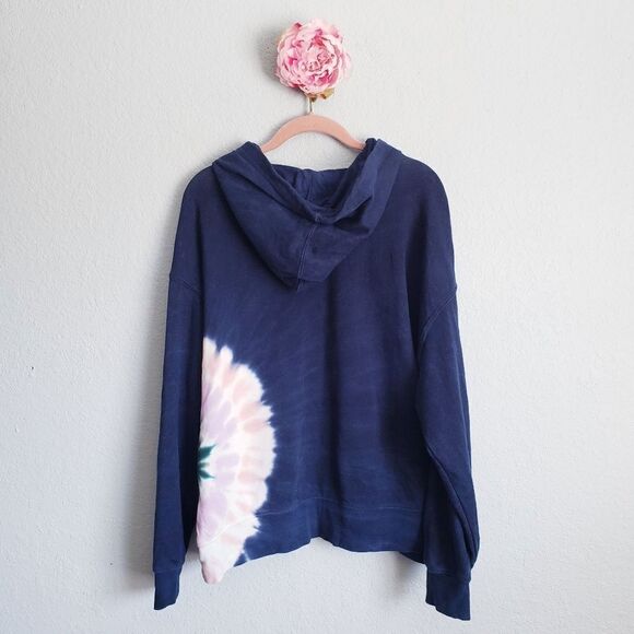 Wildfox Navy Tie Dye Hoodie - Picture 7 of 7